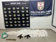 Jovem de 24 anos é preso com 4,3 kg de cocaína e armas em Resende, RJ