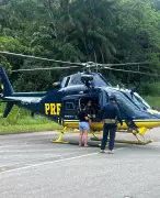 Menina de 7 anos com câncer morre após transferência urgente de SC para o PR em helicóptero