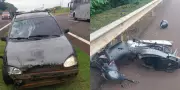 Mulher morre em acidente grave após colisão transversal entre moto e carro em rodovia de SP