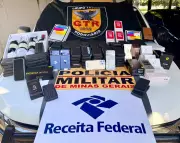 Operação apreende quase R$ 1 milhão em eletrônicos escondidos em carro na BR-153