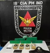 PM apreende mais de 9 quilos de drogas escondidos em plantação de bananeiras em Mantena