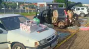 Polícia apreende comboio com produtos contrabandeados do Paraguai em Presidente Epitácio