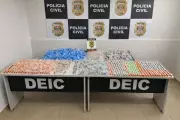 Polícia apreende milhares de pinos de cocaína e outras drogas em operações de Carnaval em Bauru