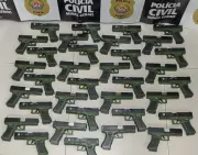 Polícia Civil apreende 34 simulacros de arma em Monte Azul, no Norte de Minas Gerais