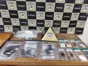 Seis homens presos em Arcos com armas, drogas e veículos furtados em operação policial