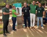 Sicoob Credisul e Prefeitura inauguram estação de hidratação no Parque Berneck em Várzea Grande