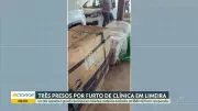 Três homens presos por furto em clínica odontológica de Limeira; um é guarda civil