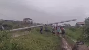 Vendaval causa destelhamentos e derruba postes em vila do Marajó, Pará