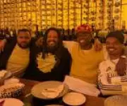 Vini Jr. celebra vitória do Real Madrid com familiares de Bob Marley em Madri