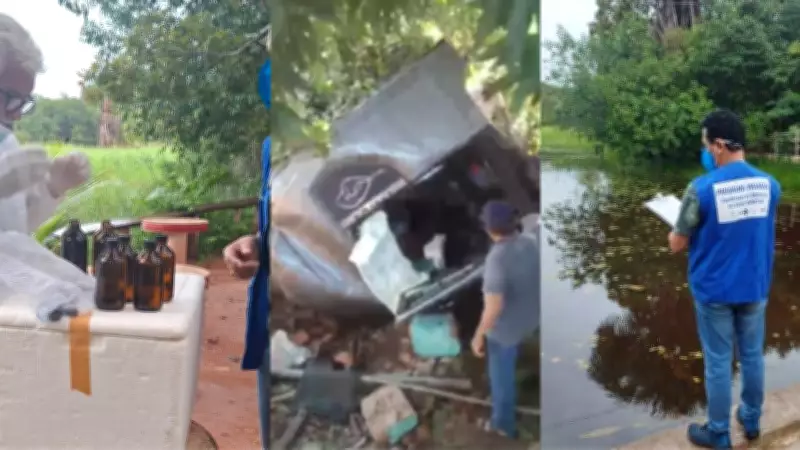 Acidente com caminhão de agrotóxicos contamina riacho e mata peixes no Piauí
