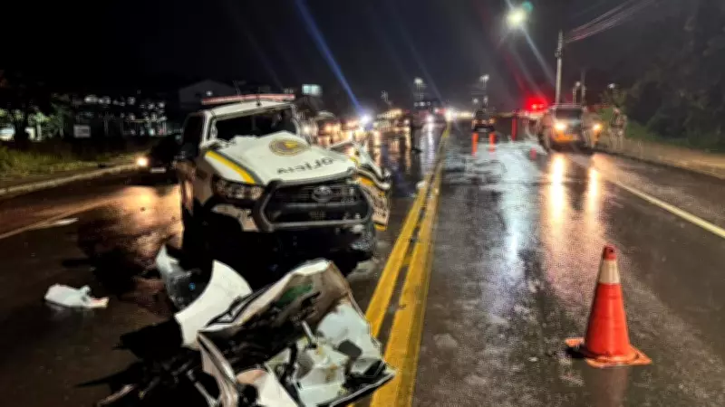 Acidente na ERS-130 deixa três policiais feridos, um em estado grave na UTI