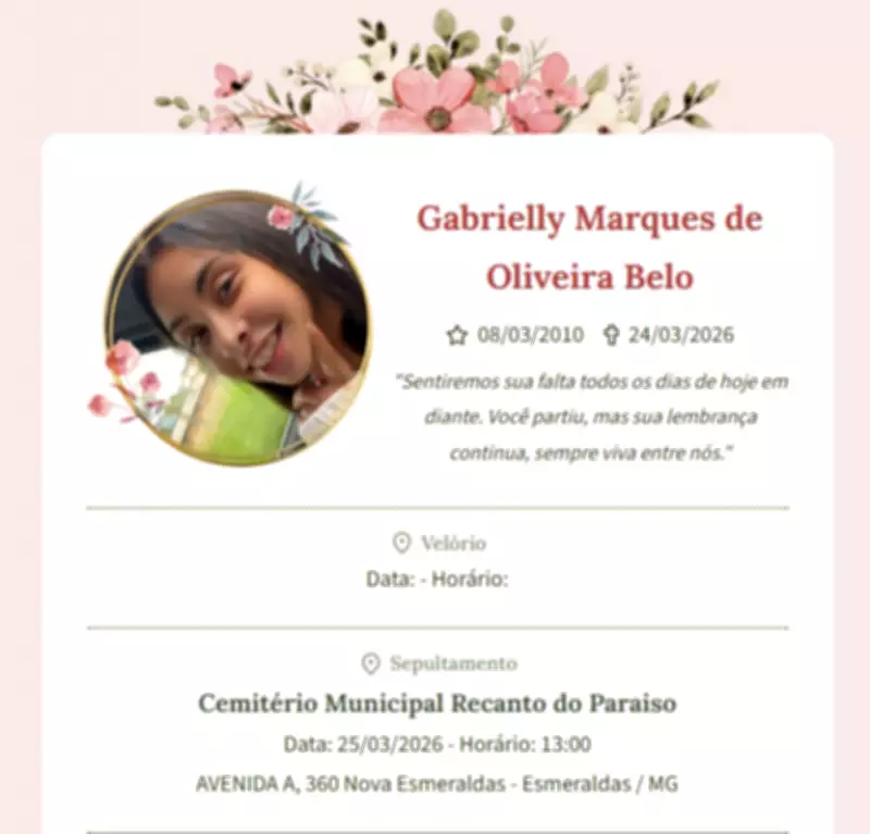 Adolescente de 16 anos é assassinada e enterrada em Betim; dois jovens confessam crime