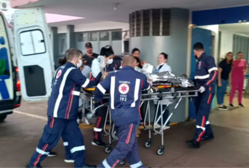 Adolescente de 17 anos tem perna amputada em acidente com máquina de arroz em Dourados