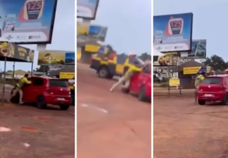 Agente de trânsito é arrastado por carro em abordagem na TO-080 no Tocantins