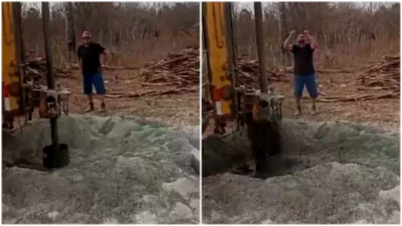 Agricultor descobre possível poço de petróleo ao perfurar solo em busca de água no Ceará