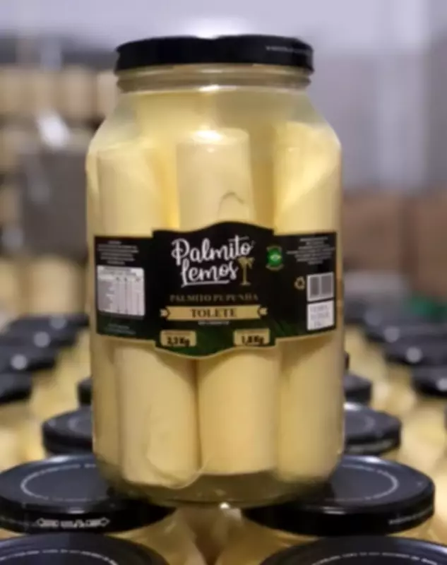 Anvisa proíbe comercialização da marca Palmito Lemos por falta de licença sanitária