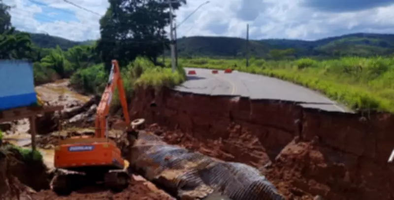 Após um mês de interdição, obras de reconstrução do Acesso Norte começam em Juiz de Fora