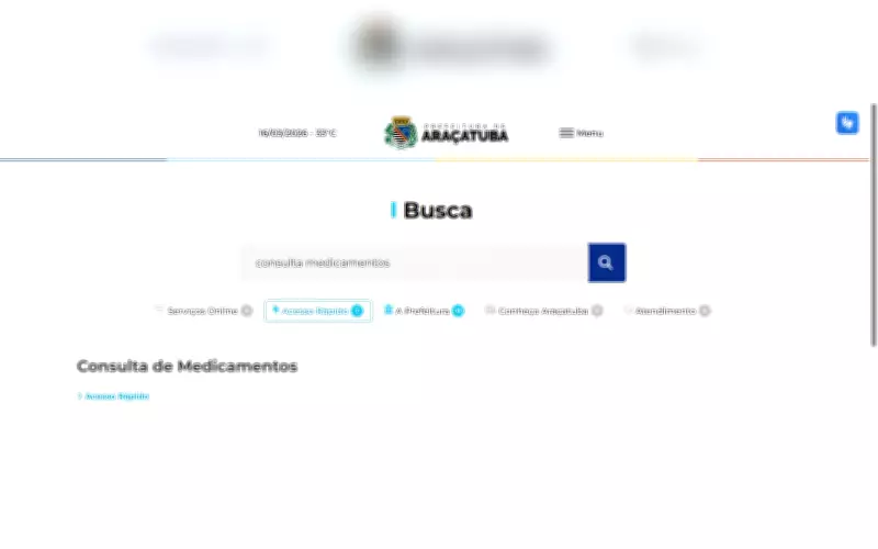 Araçatuba lança ferramenta online para consulta de medicamentos na rede municipal