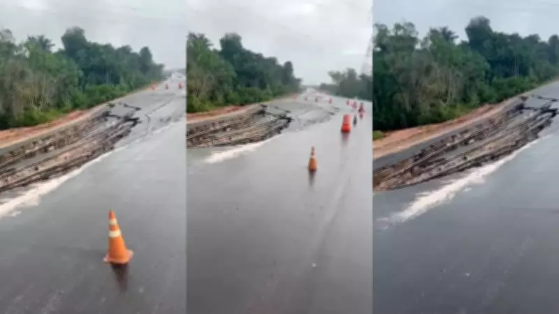 Asfalto cede em avenida de Belém; obra de R$ 410 milhões causa erosão e preocupa ambientalistas