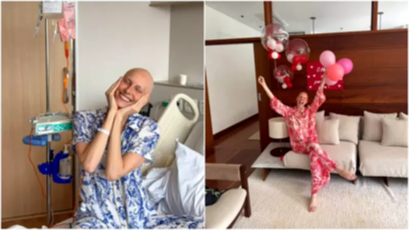 Atriz Dani Gondim anuncia remissão do câncer após 36 sessões de quimioterapia