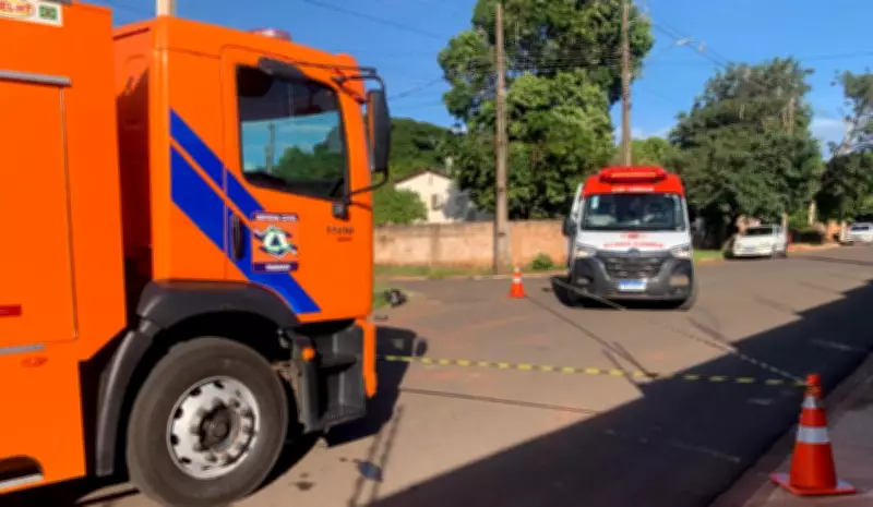 Avó de 50 anos morre atropelada por caminhão após salvar neto de dois anos em Nova Londrina