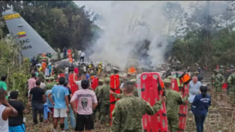 Avião militar cai na Colômbia com 69 mortos; presidente e ex-presidente trocam acusações