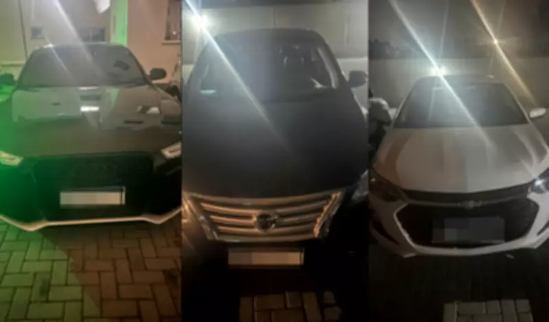 Bandidos invadem loja e roubam 13 carros em Florianópolis; quatro veículos foram achados incendiados