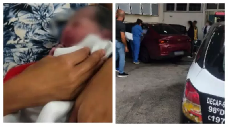 Bebê nasce em carro de aplicativo no estacionamento de delegacia em São Paulo