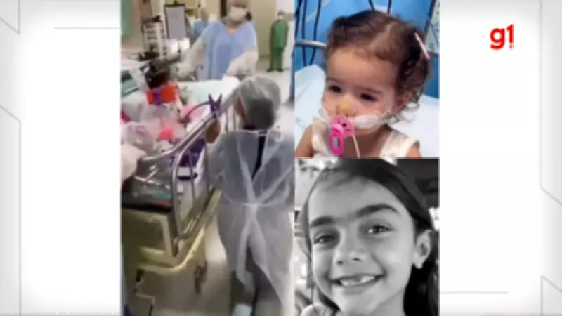 Bebê que recebeu coração de menina do Piauí deixa UTI; mãe cumpre promessa de joelhos