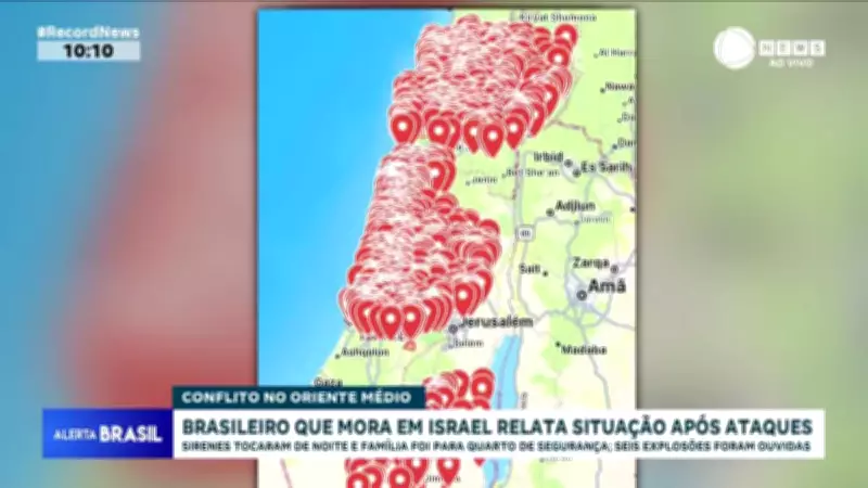 Brasileiro em Israel relata noite de ataques com sirenes e explosões em Carmiel