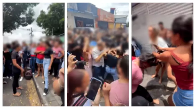Briga generalizada entre alunos e adultos em frente a escola municipal de Barueri vira caso de polícia