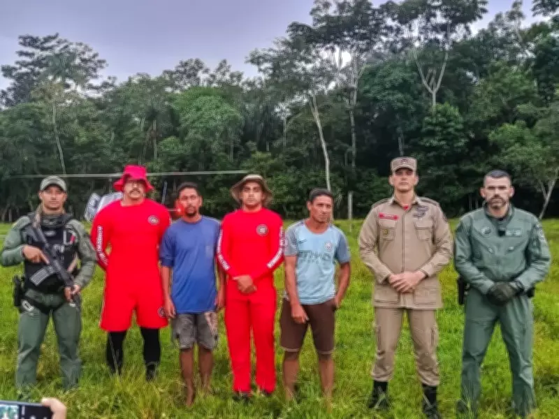 Caçadores desaparecidos no interior do Acre são resgatados após quatro dias perdidos na mata