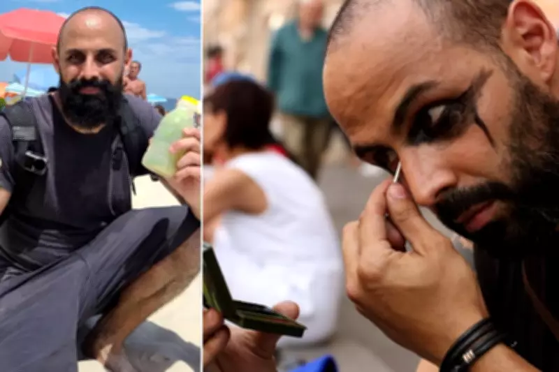 Caio Giachetti, o 'Caio no Mundo', leva desafio de R$ 1 para Santos após viralizar com criatividade