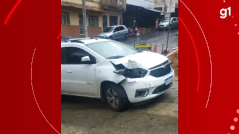 Carro invade entrada de escola e atropela cinco pessoas em Caratinga; criança de 4 anos em estado grave