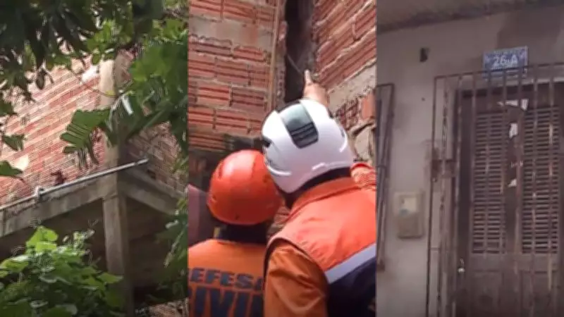 Casa em risco de desabamento ameaça moradores no bairro Gancharia em São Luís