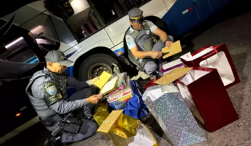 Casal boliviano preso com 21,5 kg de cocaína escondidos em embalagens de presente em SP