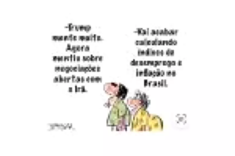 Charge de J. Caesar critica política brasileira em 24 de março