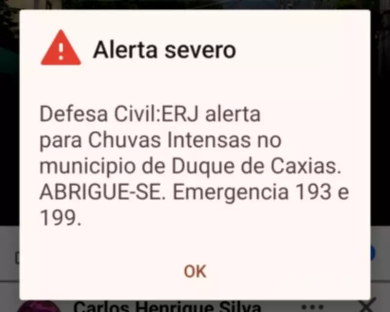 Chuva intensa atinge Grande Rio neste sábado com alagamentos e alerta da Defesa Civil