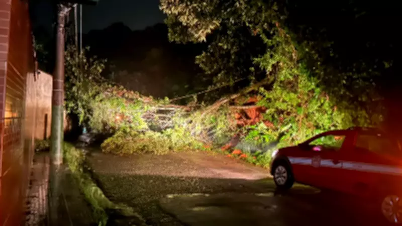 Chuva intensa causa estragos em Ubatuba e Cachoeira Paulista, no interior de SP