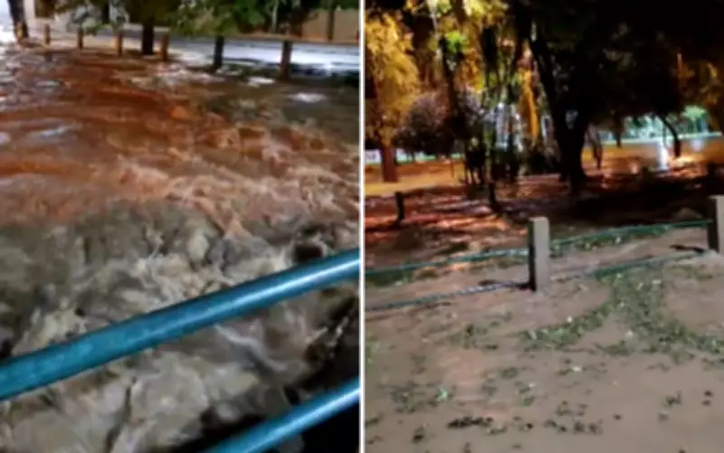 Chuva intensa e suspeita de rompimento de represas causam alagamentos graves em Bebedouro, SP