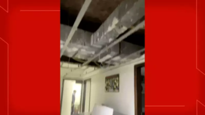 Chuva intensa provoca desabamento parcial de teto em hospital público do Distrito Federal