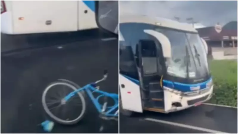 Ciclista de 48 anos morre em colisão com ônibus na CE-065, em Maracanaú