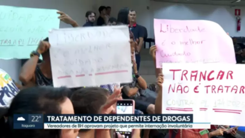 Câmara de BH aprova lei que regulamenta internação involuntária de dependentes químicos