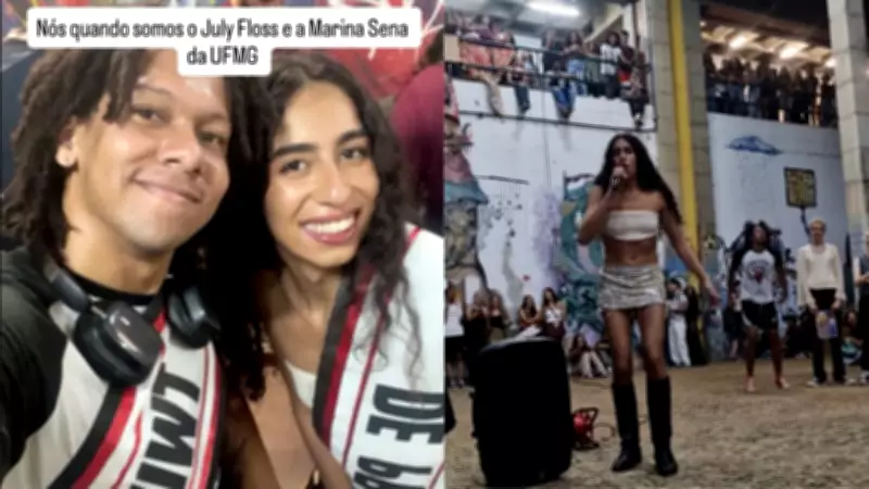 Concurso de sósias de Marina Sena e Juliano Floss agita estudantes da UFMG em BH