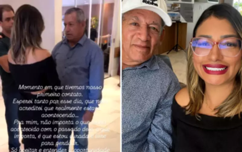 Corretora encontra pai biológico após 42 anos em velório e relata encontro emocionante