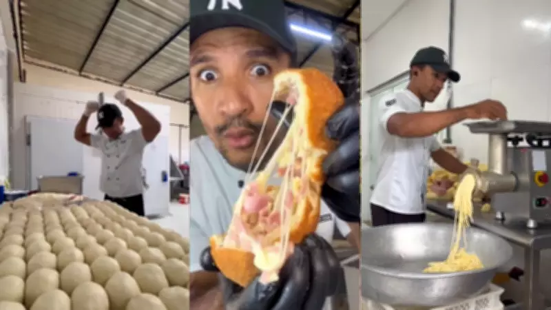 Cozinheiro do Piauí viraliza ao mostrar produção de 600 salgados diários em padaria