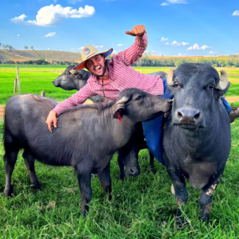 Criador de Piumhi viraliza ao mostrar rotina de carinho com animais na Fazenda Cantão