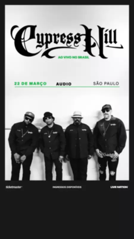 Cypress Hill se apresenta em São Paulo neste domingo com show na casa Audio