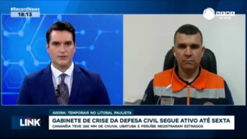 Defesa Civil mantém gabinete de crise ativo após temporais no litoral paulista