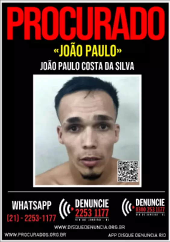 Disque Denúncia divulga cartaz de suspeito de feminicídio em Paraty (RJ)